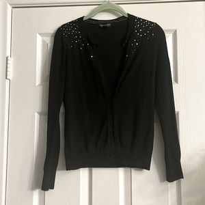 Black Sequence Cardigan